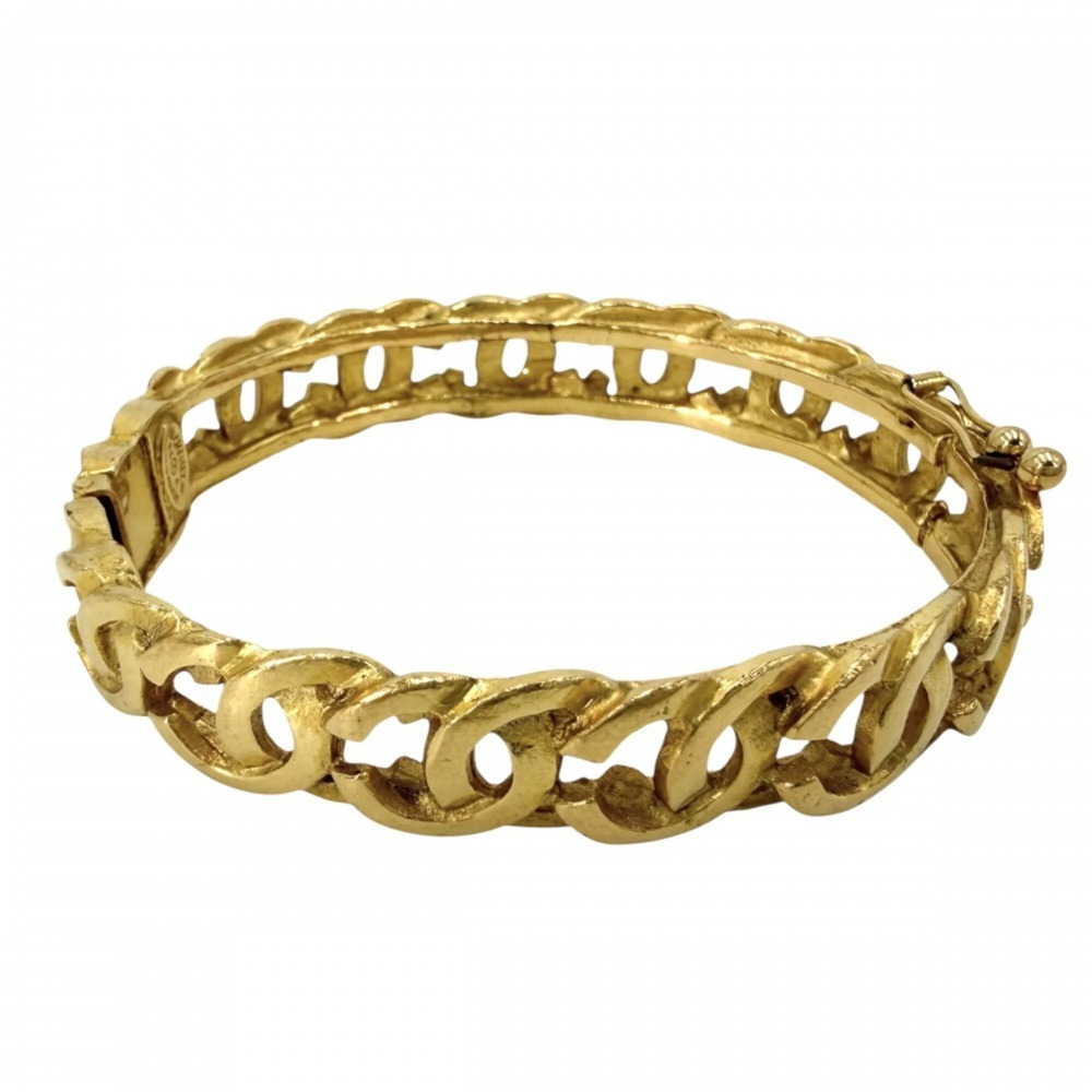 CHANEL Vintage Gold Logo Bracelet
